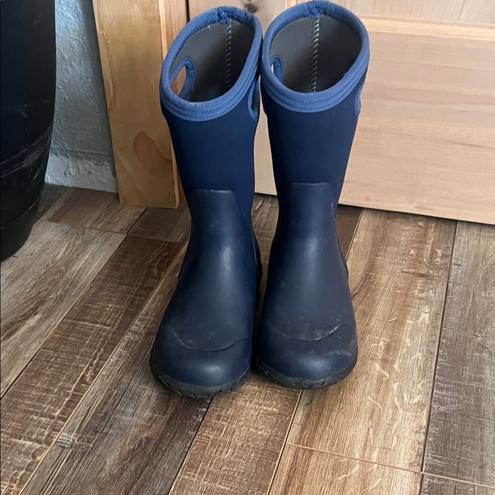 Bogs Kids Dark Blue Rain Boots